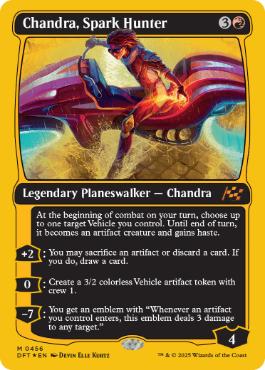 《灯を追う者、チャンドラ/Chandra, Spark Hunter》[DFT-BF] 赤R