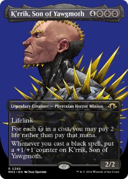 ■ボーダーレス■《ヨーグモスの息子、ケリク/K'rrik, Son of Yawgmoth》[MH3-BF] 黒R