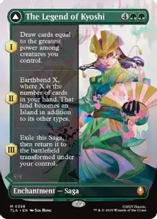 ■ボーダーレス■《キヨシの伝説/The Legend of Kyoshi》/《アバター・キヨシ/Avatar Kyoshi》[TLA-BF] 緑R