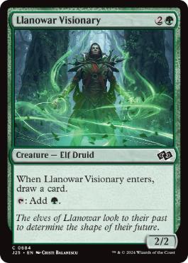 《ラノワールの幻想家/Llanowar Visionary》[J25] 緑C