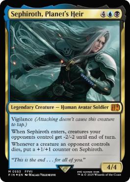 《星の継承者、セフィロス/Sephiroth, Planet's Heir》[FIN] 金R