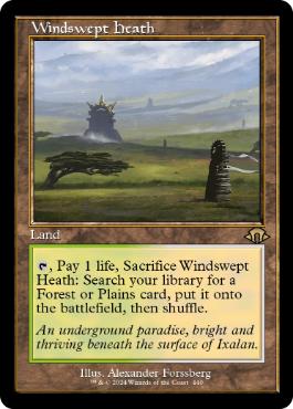 ■旧枠■《吹きさらしの荒野/Windswept Heath》[MH3-BF] 土地R