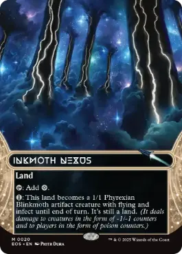 (020)■ボーダーレス■《墨蛾の生息地/Inkmoth Nexus》[EOS] 土地R