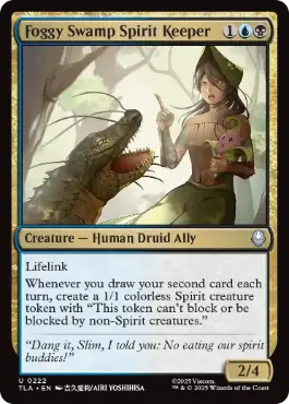 《霧の沼地の精霊守/Foggy Swamp Spirit Keeper》[TLA] 金U