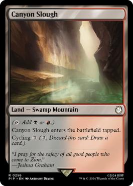 《泥濘の峡谷/Canyon Slough》[PIP] 土地R
