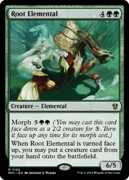 《根の精霊/Root Elemental》[MKC] 緑R