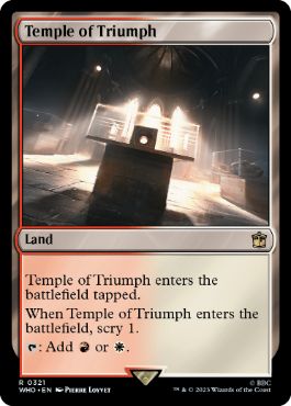 《凱旋の神殿/Temple of Triumph》[WHO] 土地R