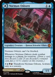 《ノーマン・オズボーン/Norman Osborn》/《グリーンゴブリン/Green Goblin》[SPM] 青R