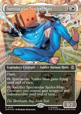 ■ボーダーレス■《スペクタキュラー・スパイダーマン/Spectacular Spider-Man》(Bag-Man)[SPM-BF] 白R