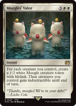 《モーグリたちの奮闘/Moogles' Valor》[FIN] 白R