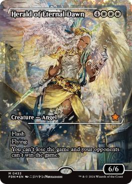 ■ショーケース■《永遠曙光の伝令/Herald of Eternal Dawn》[FDN-BF] 白R