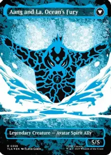 (359)■ボーダーレス■《素早き救済者、アン/Aang, Swift Savior》/《大海の憤怒、アンとラー/Aang and La, Ocean's Fury》[TLA-BF] 金R