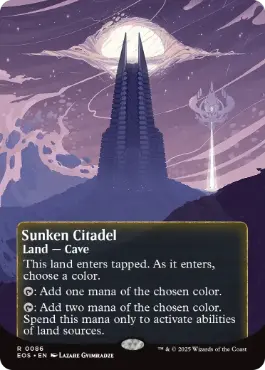 (086)■ボーダーレス■《沈んだ城塞/Sunken Citadel》[EOS] 土地R