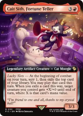 ■拡張アート■《占い師、ケット・シー/Cait Sith, Fortune Teller》[FIC] 赤R
