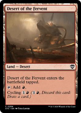 《熱烈の砂漠/Desert of the Fervent》[OTC] 土地C