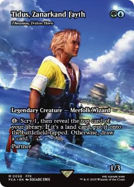 ■ショーケース■《ザナルカンドの夢、ティーダ/Tidus, Zanarkand Fayth》/《トリトンの英雄、トラシオス/Thrasios, Triton Hero》[FCA] 金R