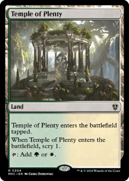 《豊潤の神殿/Temple of Plenty》[MKC] 土地R