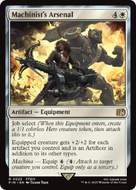 《「機工士」の装備/Machinist's Arsenal》[FIN] 白R