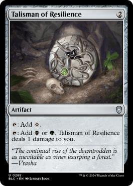 《反発のタリスマン/Talisman of Resilience》[BLC] 茶U
