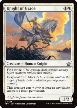 《善意の騎士/Knight of Grace》[FDN] 白U