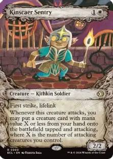 ■ショーケース■《キンザーの歩哨/Kinscaer Sentry》[ECL-BF] 白R