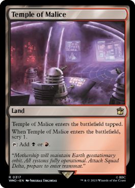 《悪意の神殿/Temple of Malice》[WHO] 土地R