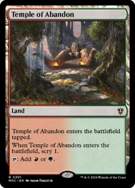 《奔放の神殿/Temple of Abandon》[MKC] 土地R
