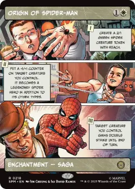 ■ボーダーレス■《スパイダーマンの原点/Origin of Spider-Man》[SPM-BF] 白R