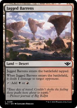 《鋸歯の痩せ地/Jagged Barrens》[OTJ] 土地C