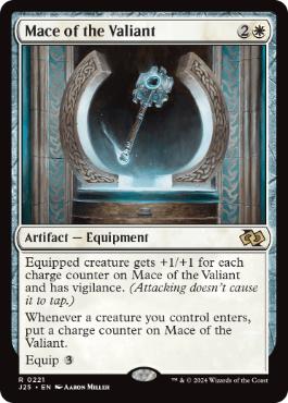 《勇敢な者の鎚鉾/Mace of the Valiant》[J25] 白R