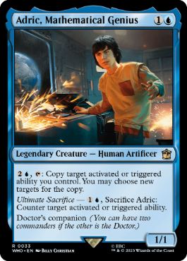 《数学の天才、アドリック/Adric, Mathematical Genius》[WHO] 青R