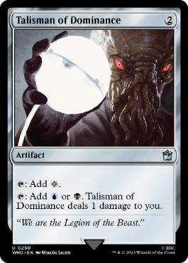 《威圧のタリスマン/Talisman of Dominance》[WHO] 茶U