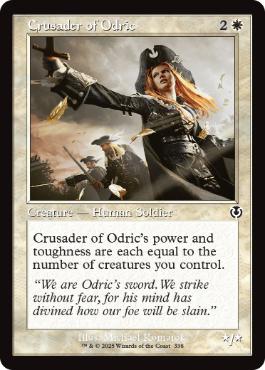 ■旧枠■《オドリックの十字軍/Crusader of Odric》[INR] 白C