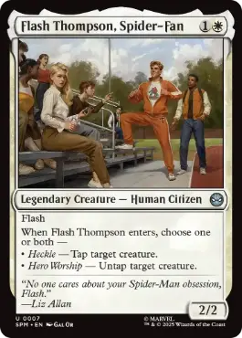 《スパイダー・ファン、フラッシュ・トンプソン/Flash Thompson, Spider-Fan》[SPM] 白U