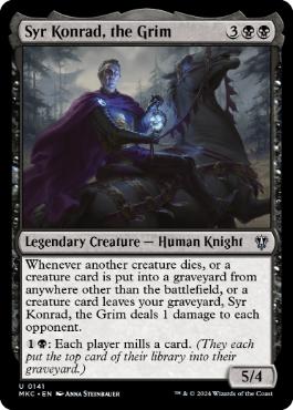 《厳格な者、コンラッド卿/Syr Konrad, the Grim》[MKC] 黒U