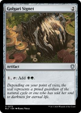 《ゴルガリの印鑑/Golgari Signet》[BLC] 茶U