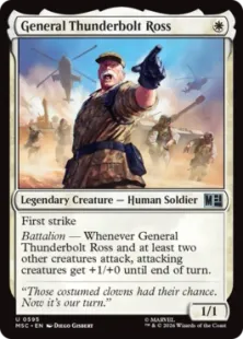 《サンダーボルト・ロス将軍/General Thunderbolt Ross》[MSC] 白U