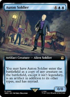■拡張アート■《オートンの兵士/Auton Soldier》[WHO-BF] 青R