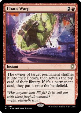 《混沌のねじれ/Chaos Warp》[BLC] 赤R