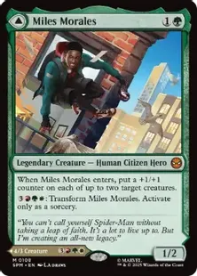 《マイルズ・モラレス/Miles Morales》/《アルティメット・スパイダーマン/Ultimate Spider-Man》[SPM] 緑R