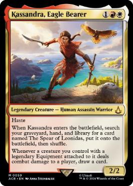 《鷹持ち、カサンドラ/Kassandra, Eagle Bearer》[ACR] 金R