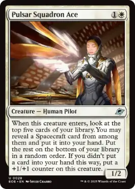 《パルサー戦隊の撃墜王/Pulsar Squadron Ace》[EOE] 白U