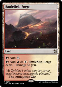 《戦場の鍛冶場/Battlefield Forge》[OTC] 土地R