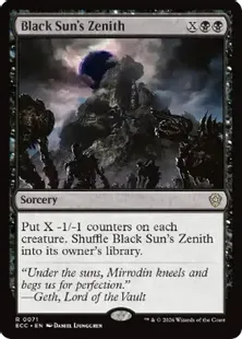 《黒の太陽の頂点/Black Sun's Zenith》[ECC] 黒R