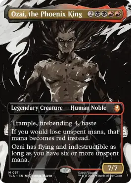 (311)■ボーダーレス■《不死鳥王、オザイ/Ozai, the Phoenix King》[TLA-BF] 金R