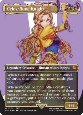 ■ボーダーレス■《ルーンナイト、セリス/Celes, Rune Knight》[FIC] 金R