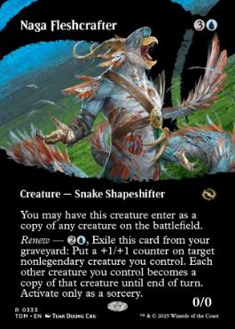 ■ボーダーレス■《ナーガの肉体造形師/Naga Fleshcrafter》 [TDM-BF] 青R