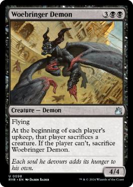《悲哀をもたらす悪魔/Woebringer Demon》[RVR] 黒U