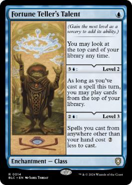 《占い師の才能/Fortune Teller's Talent》[BLC] 青R