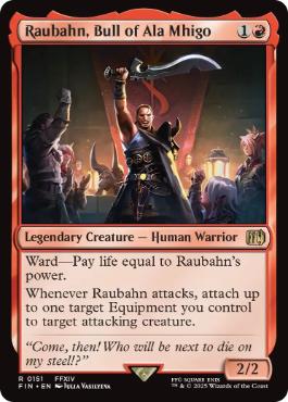 《アラミゴの猛牛、ラウバーン/Raubahn, Bull of Ala Mhigo》[FIN] 赤R